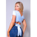 Short Sleeve Round Neck Crossover Multi Way Tie Top