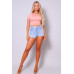 Short Sleeve Round Neck Crossover Multi Way Tie Top