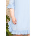 Pleated Ruffle Detailed Mini Dress