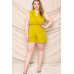 Collared Neck Plus Size Romper