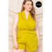Collared Neck Plus Size Romper