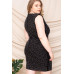 Translucent Rhinestone Plus Mini Dress