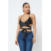 Satin Wrap Around Top
