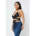 Satin Wrap Around Top