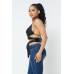 Satin Wrap Around Top