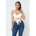 Satin Wrap Around Top