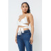 Satin Wrap Around Top