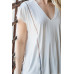 Short Sleeve V Neck Top