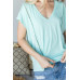 Short Sleeve V Neck Top