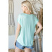 Short Sleeve V Neck Top