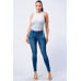 Velvet Leopard Side Shirring Extreme Cut Bodysuit