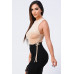 Velvet Leopard Side Shirring Extreme Cut Bodysuit