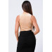 Velvet Leopard Side Shirring Extreme Cut Bodysuit