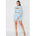 Sexy Sheer Cutout Puff Sleeved Top And Skirt Set