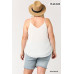 Plunging V-neckline Lattice Top With Scalloped Lace