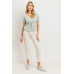 Front Tie Cut Edge Top