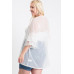 Ruffle Sleeve Open Cardigan