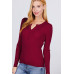Viscose Henley Sweater