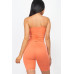 Camisole Ruched Sleeveless Top & Biker Shorts Set