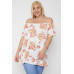 Floral Print Off The Shoulder Top
