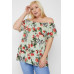 Floral Print Off The Shoulder Top