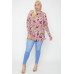 Flattering Cutout Details Floral Print Top