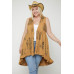 Long Flattering Silhouette Sleeveless Cardigan