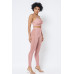 Mesh Strappy Adjustable Ruched Crop Top With Matching See Through Side Panel Leggings