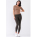 Light Ribbed Crew Neck Short Sleeve Basic Tee