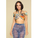 Sexy Crop Halter Top, Self-tie
