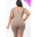 Plus Size Short Sleeve Bodycon Romper