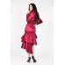 Asymmetrical Ruffle Bottom Satin Skirt