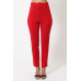 Ankle Tapered Self-fabric Buckle Belt Pants