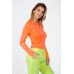Mock Neck Zip Front Crop Top