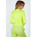 Mock Neck Zip Front Crop Top