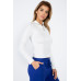 Mock Neck Zip Front Crop Top