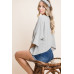 Solid Cotton Casual Top