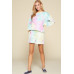 Tie-dye Printed Jersey Shorts