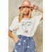 A Solid Knit Graphic T-shirt