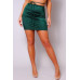 Satin Waist Tie Mini Skirt