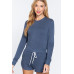 Long Slv Crew Neck Slub Terry Top