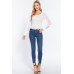 Long Slv Smocked Chiffon Top