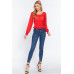 Long Slv Smocked Chiffon Top
