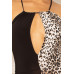 Leopard Print Contast Romper