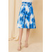 Self-buckle Belt Printed Skirt