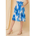 Self-buckle Belt Printed Skirt