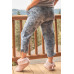 Plus Navy Tie-dye High-waisted Sweatpants
