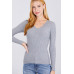 V-neck Viscose Rib Sweater