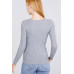 V-neck Viscose Rib Sweater