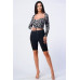Zip Up Biker Shorts